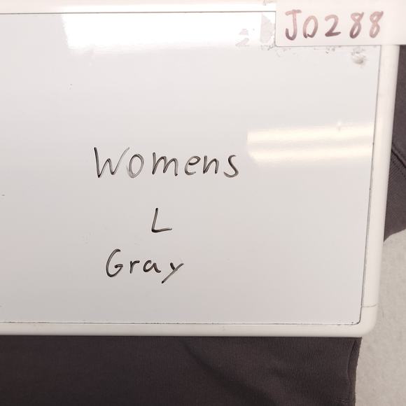 Victorias Secret Pink 1/4 Zip Up Pullover Long Sleeve Jacket Womens Size L Gray - Picture 8 of 9